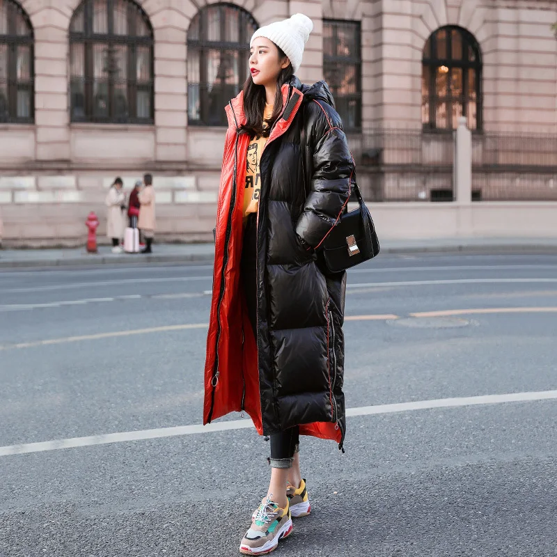 

Winter Coat Women Abrigos Mujer Invierno Streetwear Padded Warm Long Parka Vintage Jacket Hooded Hiver 110915