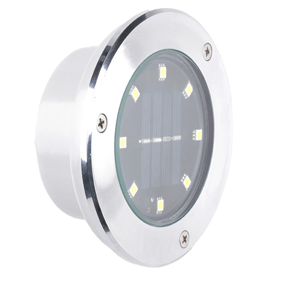 Алюминиевый напольный светильник с 8 светодиодами садовый ландшафтный газонный