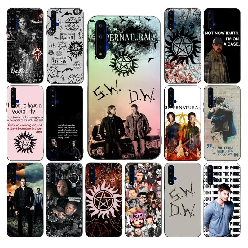 

YNDFCNB Supernatural SPN Dean And Sam Phone Case for huawei nova 2 i plus 3 i E 4 E 5 i pro 6 SE 6 5g