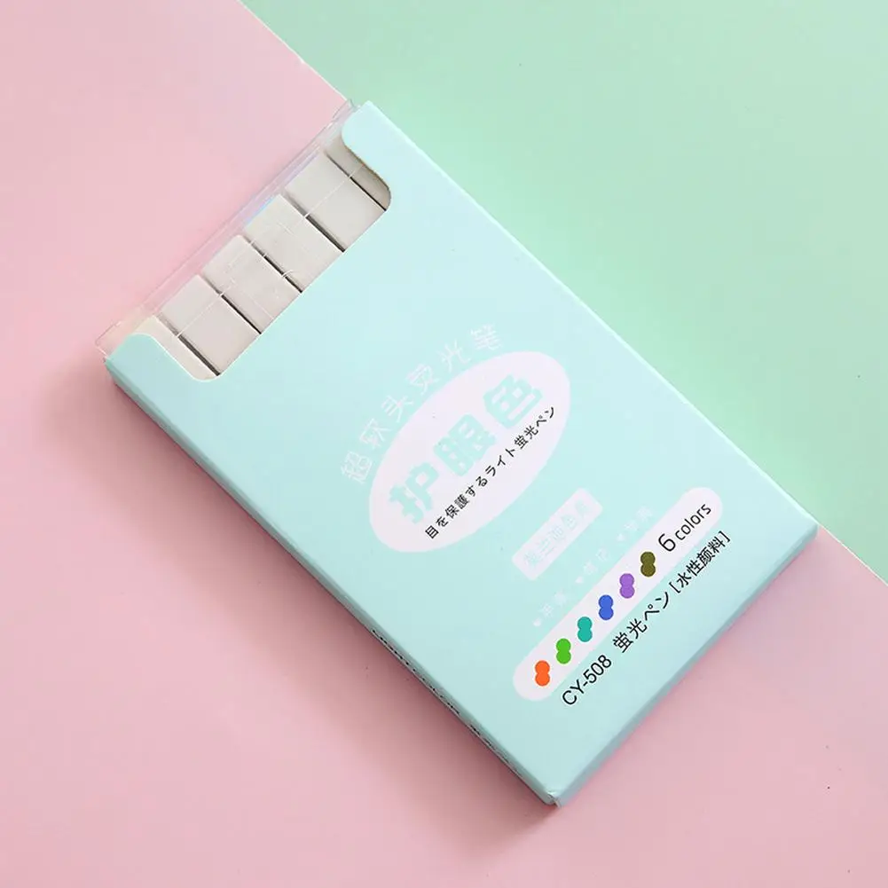 6 шт мягкая защита глаз Цвет мини маркер фломастер водных чернил s кончик кисти