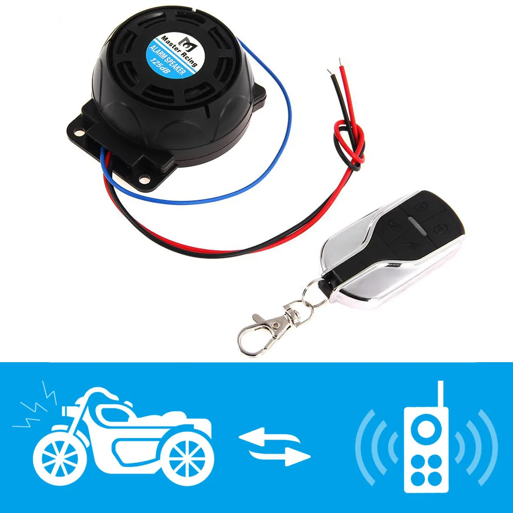 Motorcycle Anti-Theft Alarm System Warning Lock Remote Control Sensor | Автомобили и мотоциклы