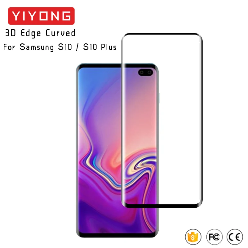 25 шт./лот изогнутое стекло 3D Edge для Samsung Galaxy S10 Plus Lite закаленное Защита экрана S9 S8 |