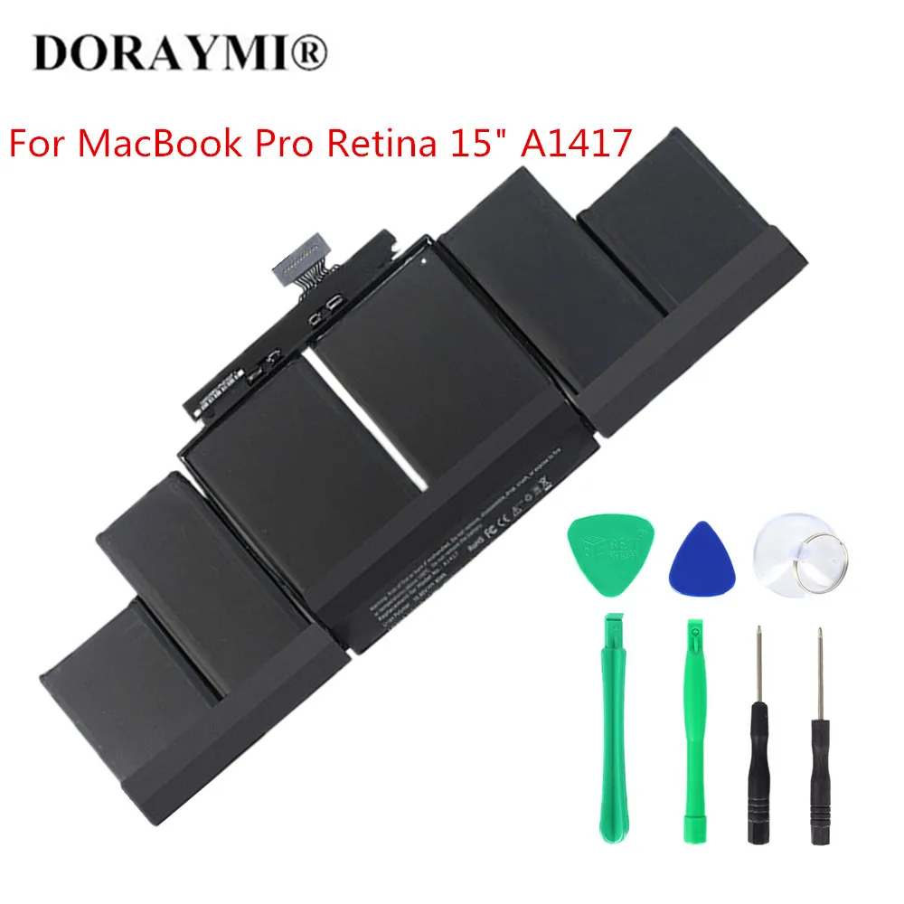 Аккумулятор A1417 для ноутбука Apple MacBook Retina Pro 15 дюймов Ранняя 2012 2013 ME665LL/A ME664LL/A MC976LL/A