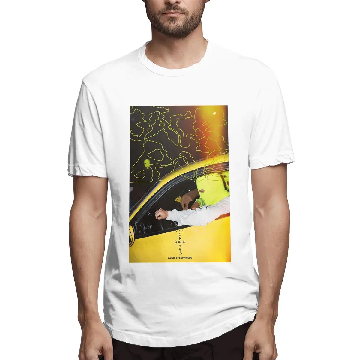 

Travis Scott Jack Boys Men's Novelty Tees Short Sleeve Round Collar T-Shirt Pure Cotton Birthday Gift Clothing