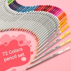 243648 72 цветанабор, искусство, фотоальбом 6518 для рисования, профессиональные деревянные акварельные карандаши