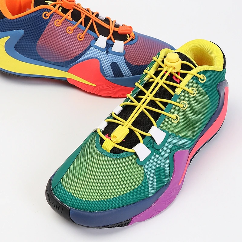 Quick Wear In 1 Second No Tie Shoe Laces Round Spring Plastic Lock Elastic Shoelaces Hiking Sports Shoe Accessories Lazy Lace