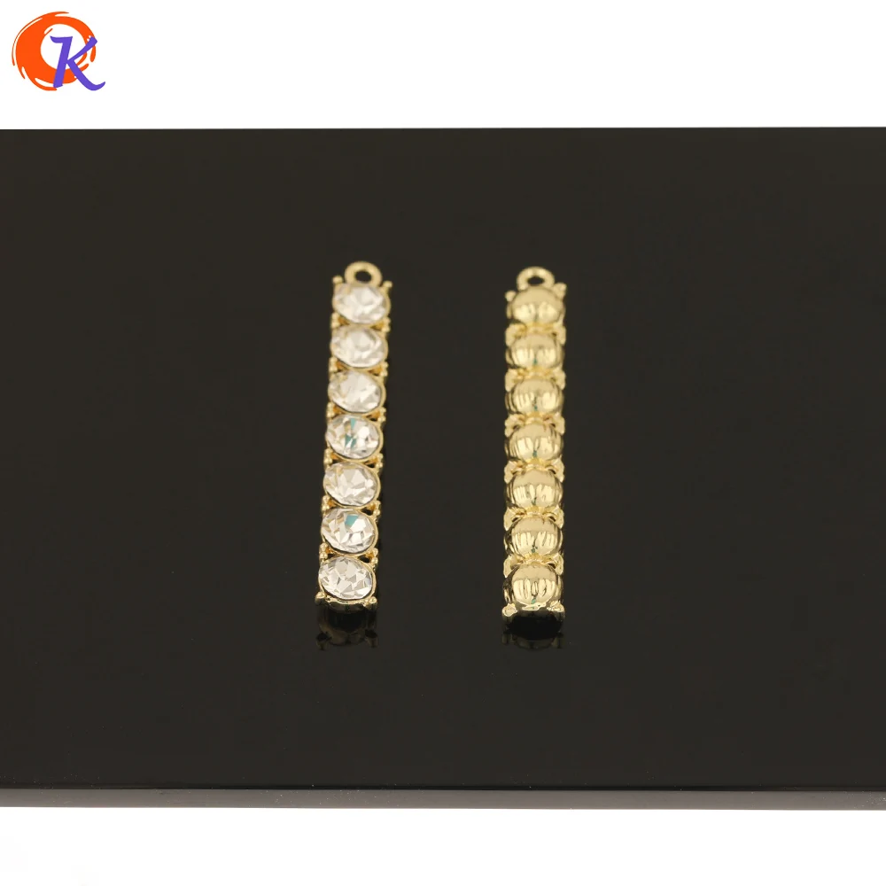 

Cordial Design 50Pcs 6*43MM Jewelry Accessories/Rhinestone Pendant/Stick Shape/Hand Made/Earring Findings/DIY Making/Charms