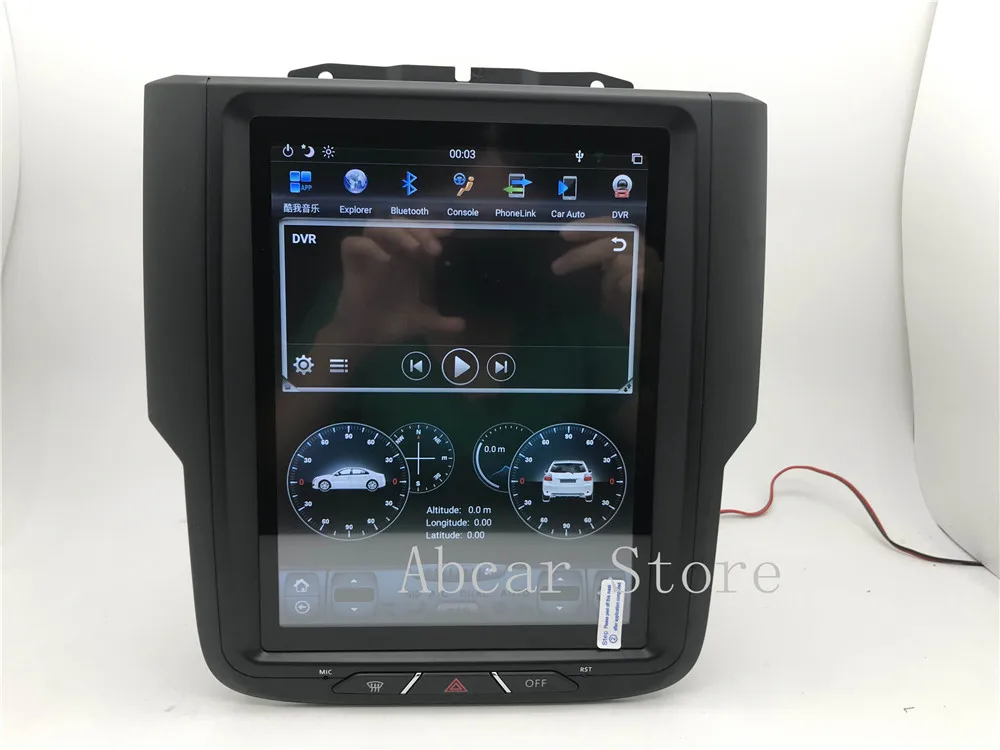 10,4 ''Tesla стиль Android 8,1 автомобильный dvd-плеер gps навигация для Dodge ram 1500- стерео CARPLAY HDMI радио авто ips PX6