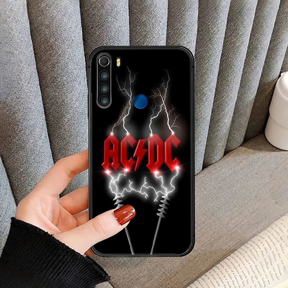 

Australia AC DC Band Phone Case cover For XIAOMI Redmi Note 3 4 4X 5 6 7 8 9 Pro T S max black hoesjes fashion funda tpu