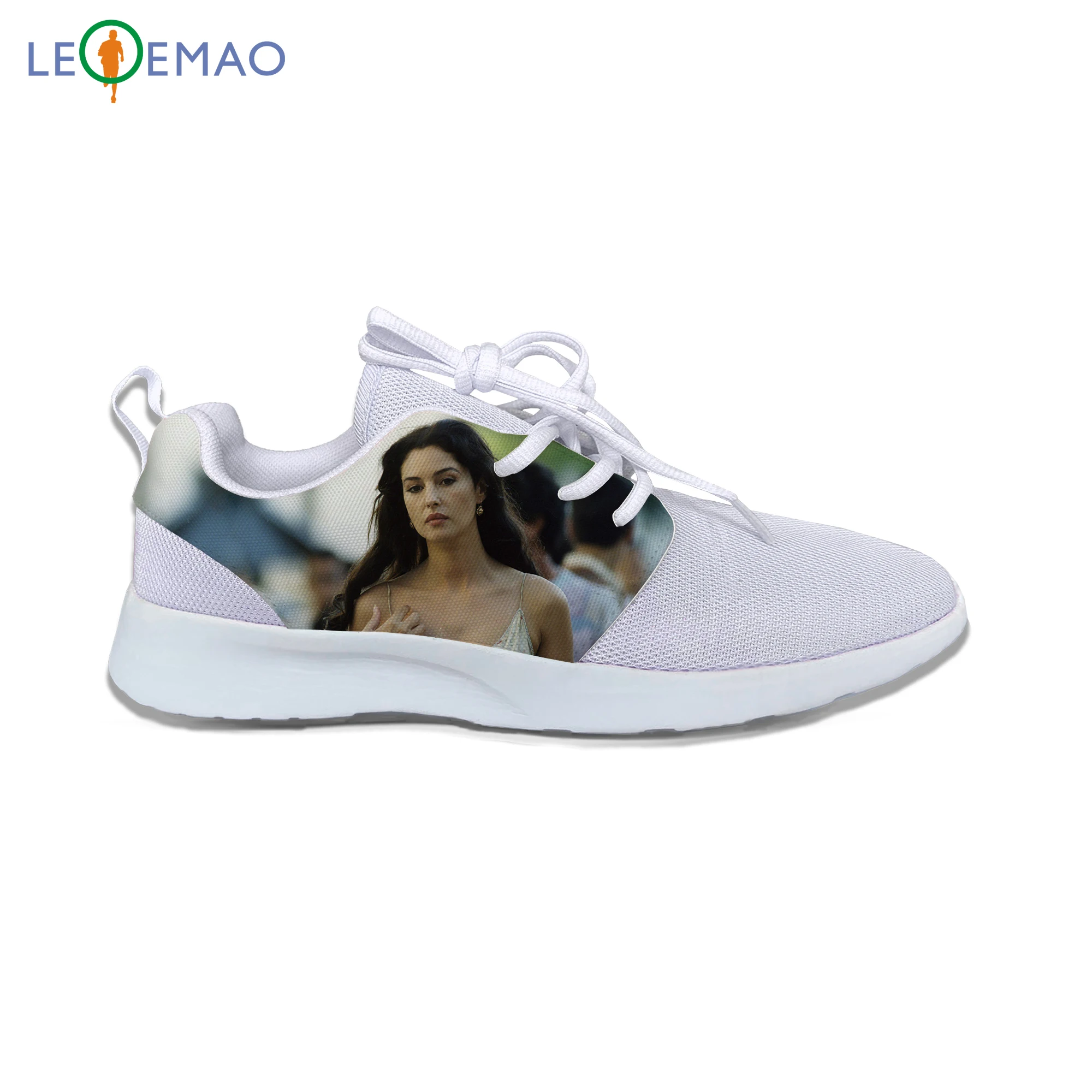 

Running Shoes For Men Sneakers Hot Cool Pop Funny Handiness For Monica Anna Maria Bellucci Air Mesh Shoes Breathable Lightweight