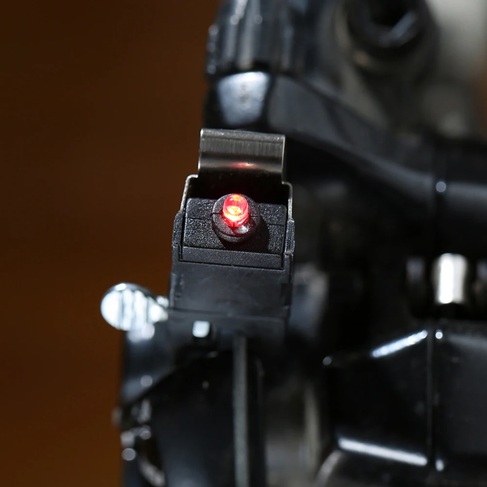 1 Buah Lampu Sepeda Tahan Hujan Aman dengan Baterai CR1025 Bersepeda Nano Rem LED Lampu Merah Mini Lampu Rem Sepeda Travel Ultra Terang