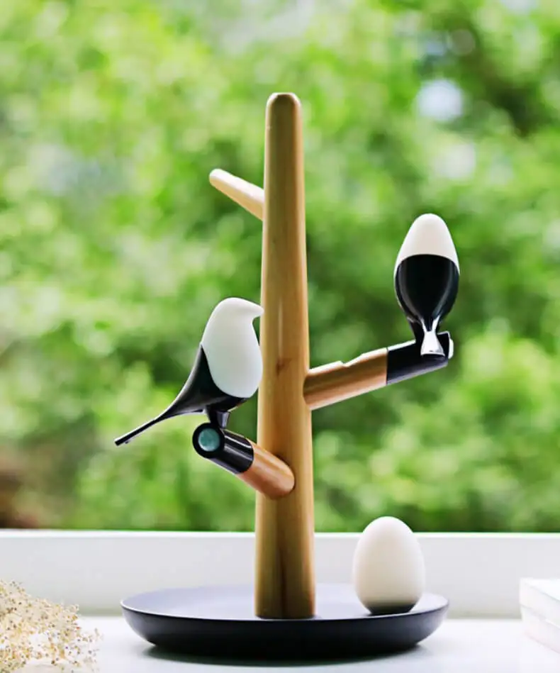 Magpie Bird USB зарядное устройство ночной Светильник Интеллектуальный Вибрационный индукционный светодиодный настольный светильник маленькие яйца светодиодный светильник домашний декор Новинка подарки