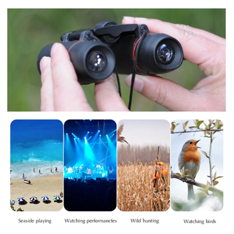 

Бинокль складной 30х60, степень увеличения 30, диаметр объектива 60, для открытого наблюдения за птицами, путешествий, охоты, дальность 1000м, даже...