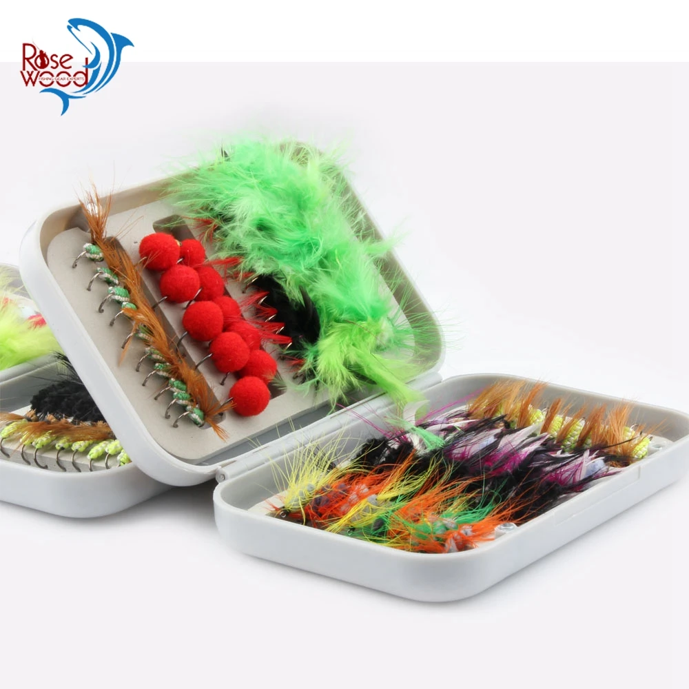 Палисандр 80 шт./кор. различных снасти для ловли форели приманки сухой мух крючки