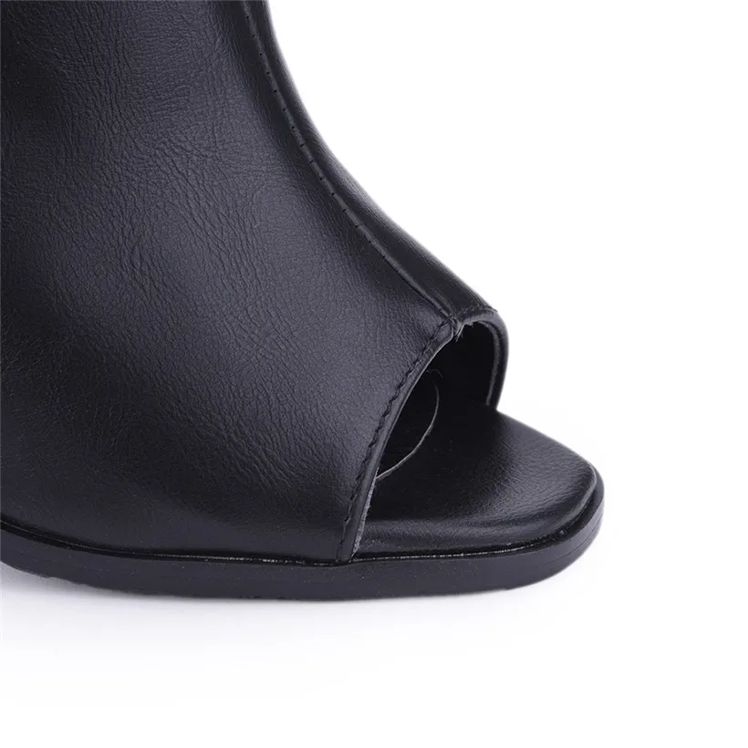 Мюли женские на квадратном каблуке 8 см модные босоножки из искусственной кожи