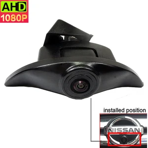 Водонепроницаемая парковочная камера AHD 1080P с логотипом переднего вида для Nissan Tiida Pathfinder Fairlady Livina Geniss X-trail Qashqai