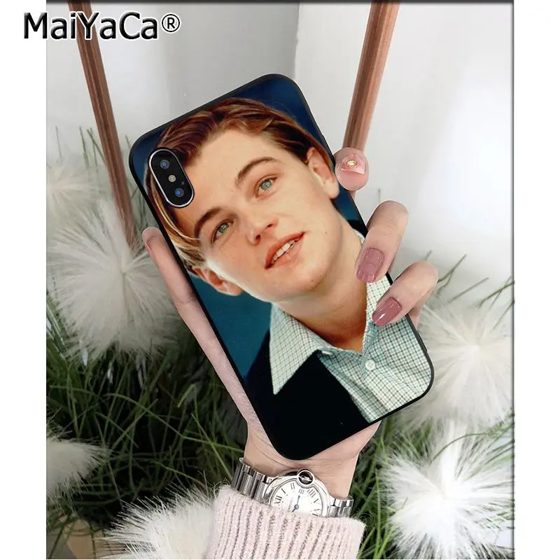 Чехол для телефона MaiYaCa leonardo dicaprio young Customer высокого качества iPhone 5 5Sx 6 7 7plus 8 8Plus X XS MAX