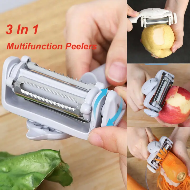 Возможность поворота 3 в 1 инструмент для чистки фруктов овощей резак