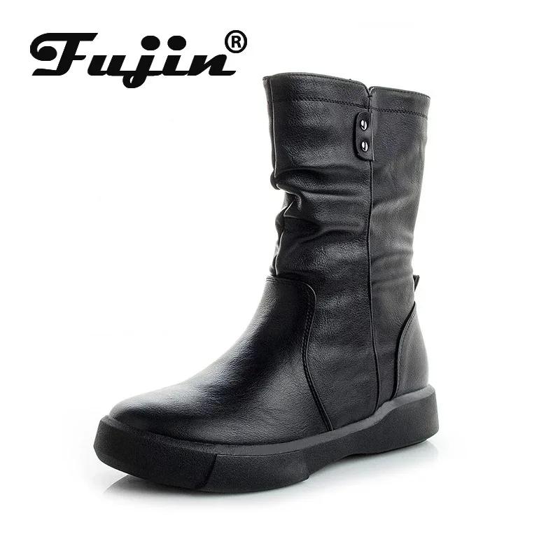Fujin/зимние ботинки Сезон осень-зима 2020 года Новые хлопковые с бархатной подошвой