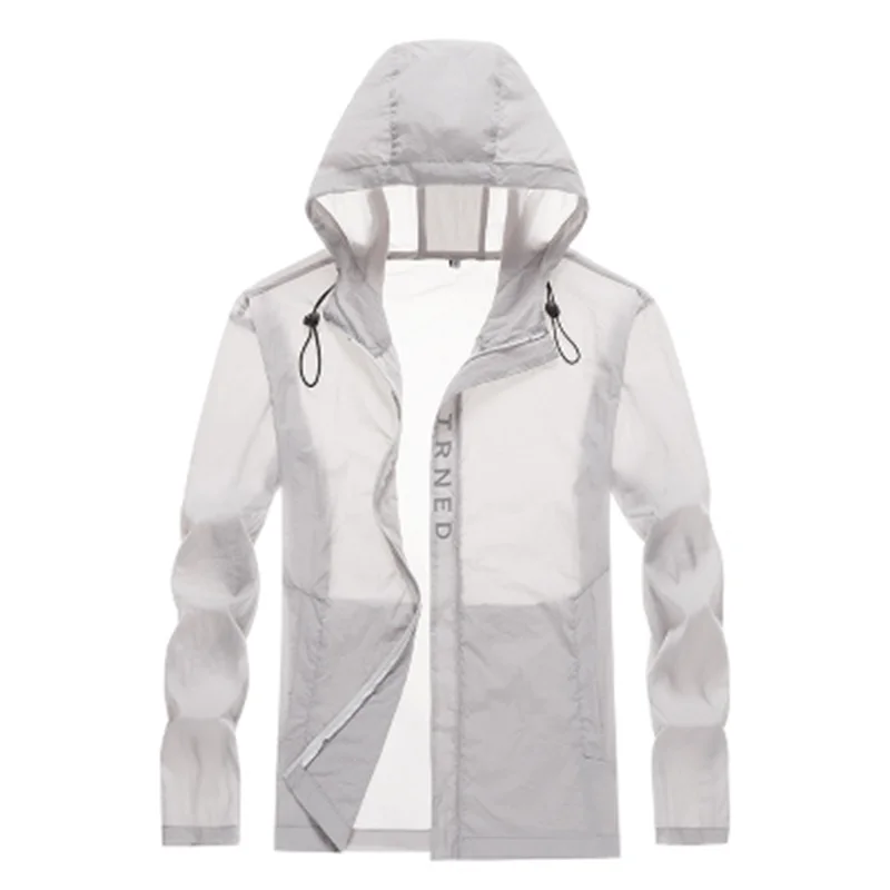 

2021 Summer New Jacket Male Contrast Color Sunscreen Clothes Hooded Casual Sports Skin Coat Fashion Fishing Clothing 8360