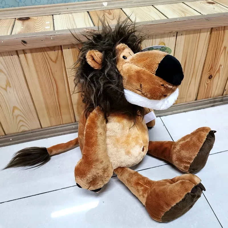 

2021 NEW 25CM Lion Elephant Giraffe Monkey Stuffed Plush Doll Jungle Baby Children GiftsSeries Stuffed Animals Toys for Kids