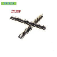 1000 pcs 1 27 mm 2x30 pin 60p male pcb header dual rows straight smd smt surface pcb pin headers rohs reflow solderable