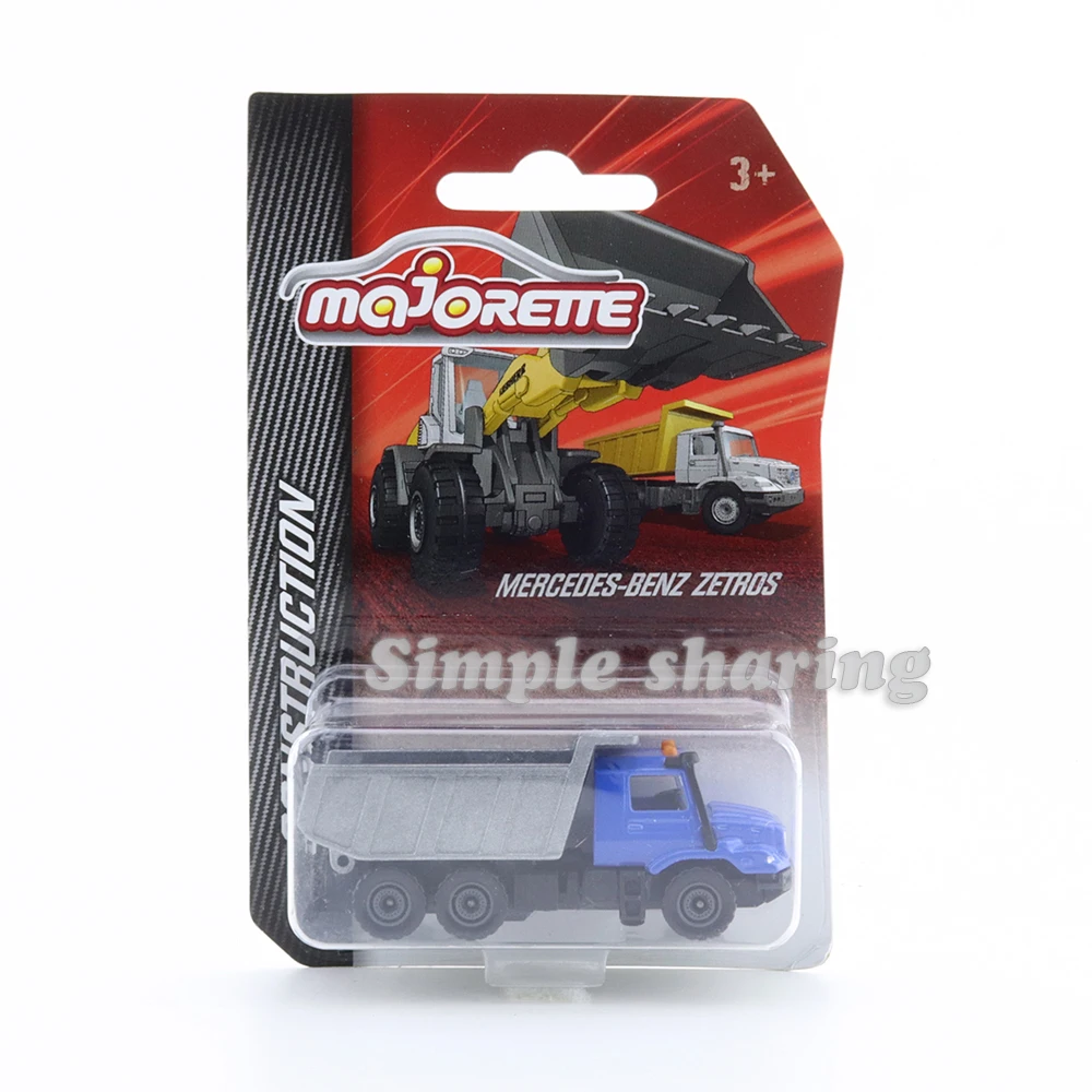 

Majorette 1/64 Construction Site Series MERCEDES-BENZ ZETROS Car Hot Pop Kids Toys Motor Vehicle Diecast Metal Model