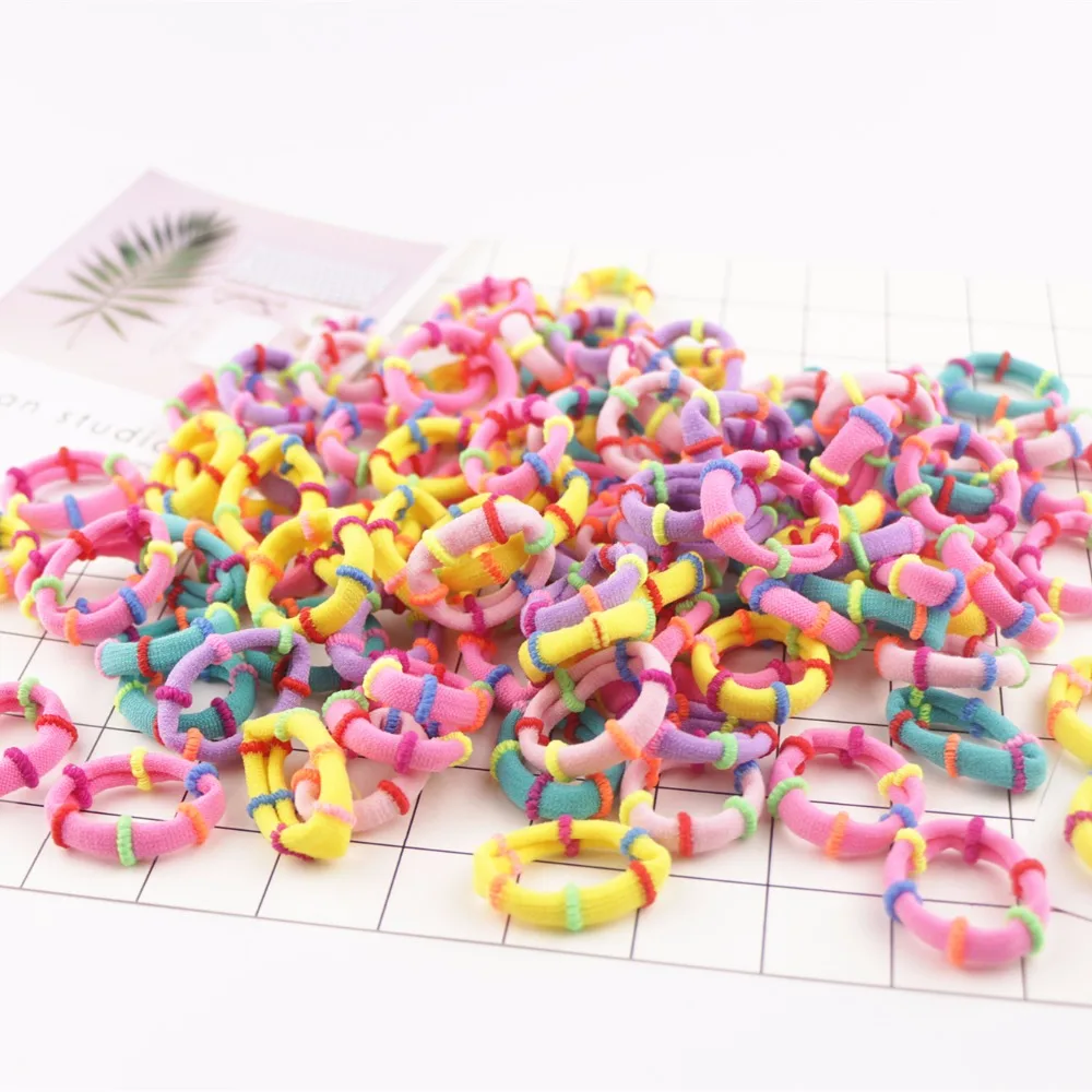 20 шт. Детские эластичные ленты для волос 2 см|Аксессуары девочек| |