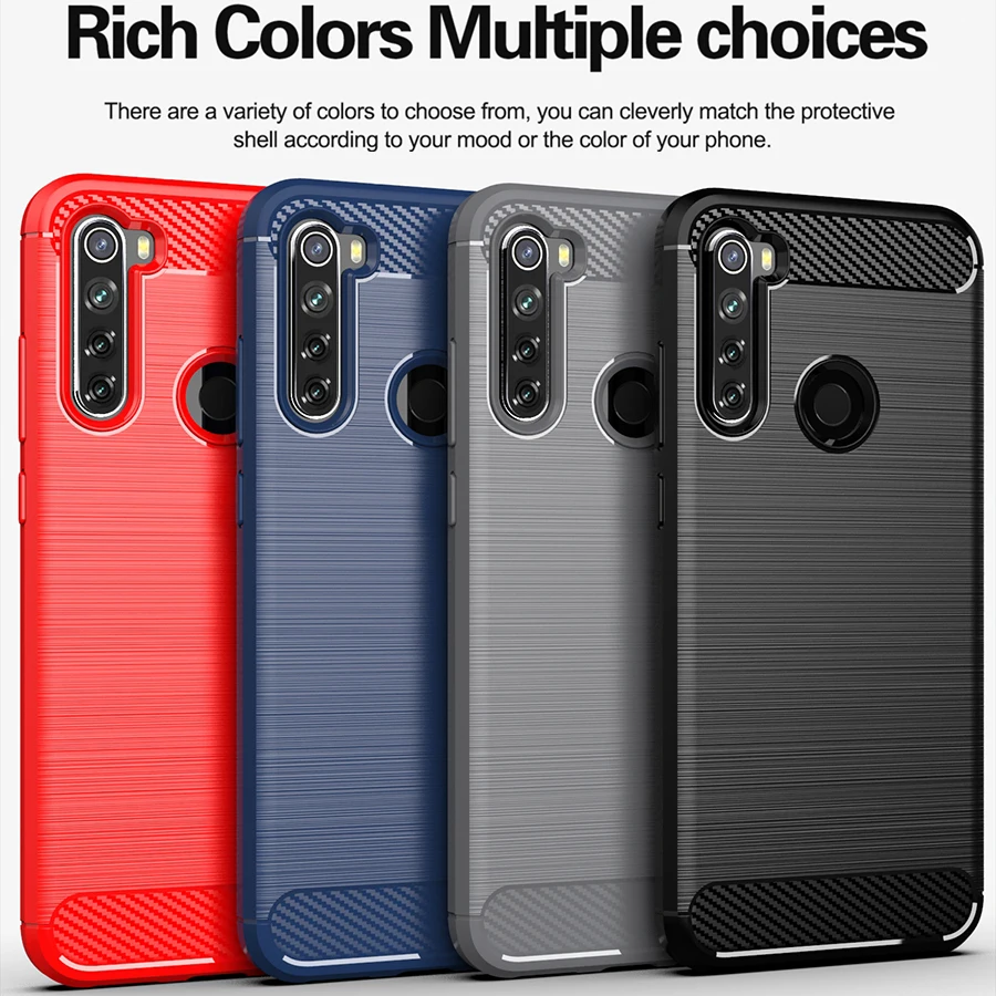 Чехол RIJOW для Xiaomi Redmi Note 8 T, чехол Redmi Note8T из углеродного волокна, полностью защитный чехол для телефона Xiomi Redmi Note 8 T, чехол s