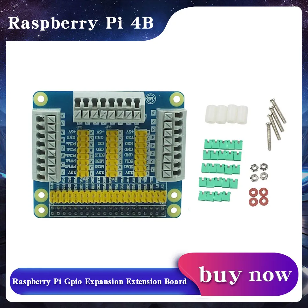 

Raspberry Pi 4 Model B GPIO Expansion Board Extension Module for Robot DIY Experiment Test for Raspberry Pi 4B/3B+/3B for BPI