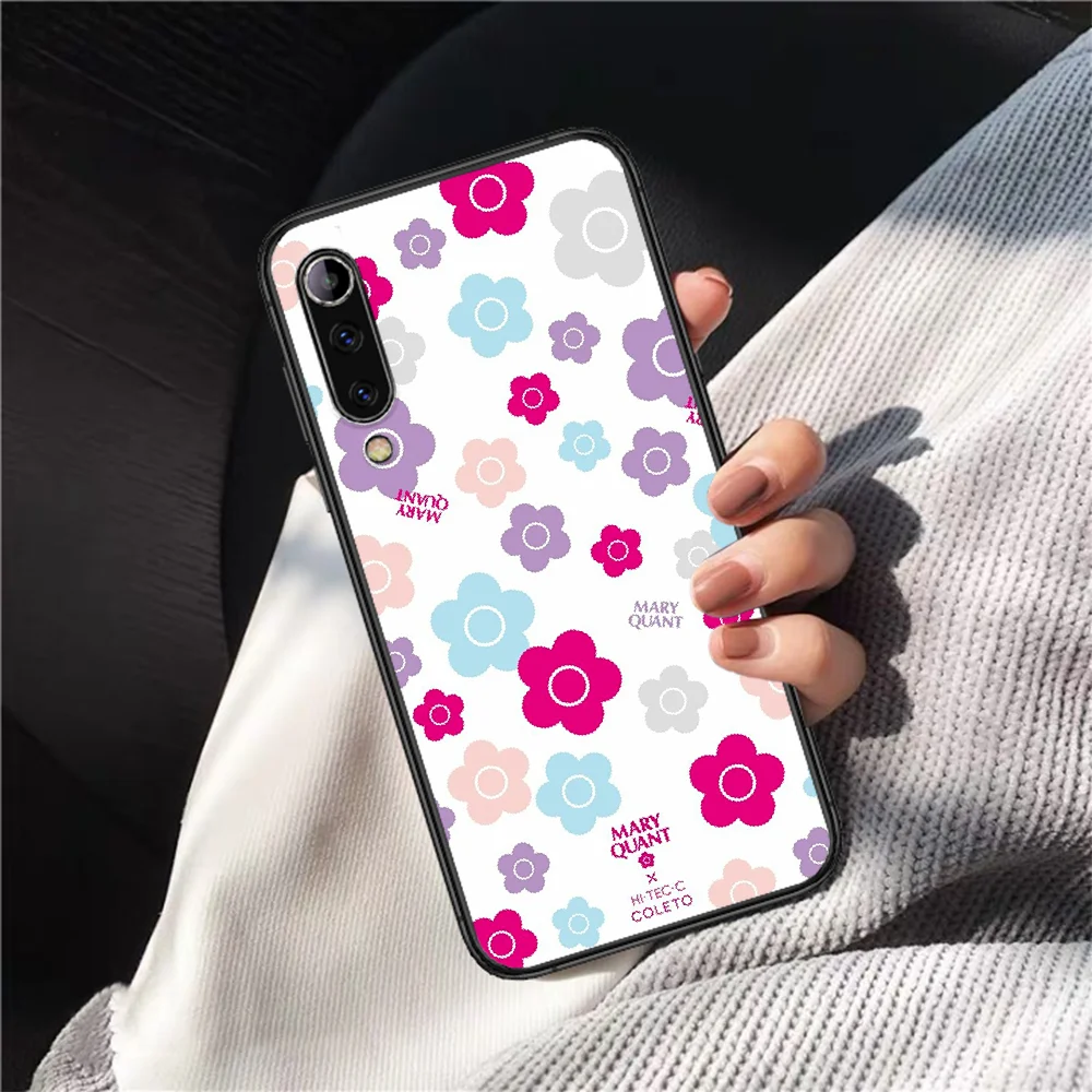 

Luxury Fashion Mary Quant Phone Case Cover Hull For Xiaomi Mi A2 A3 8 9 9T Note 10 Se Lite Pro Black Cover Silicone Hoesjes