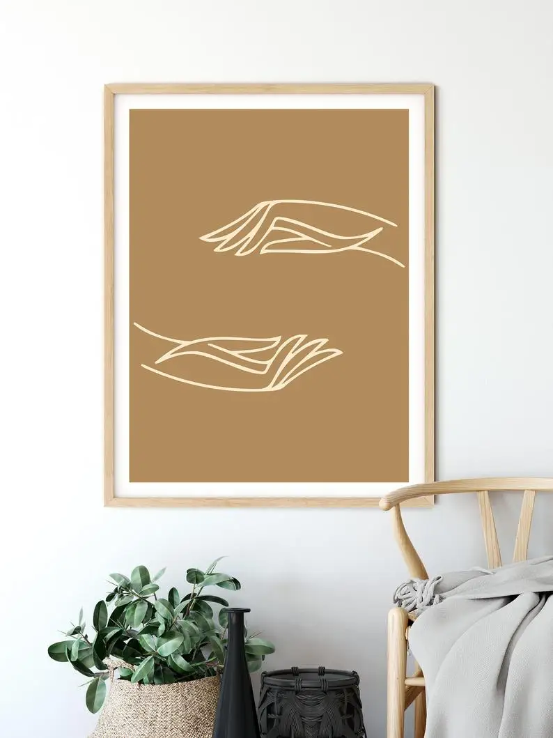 Boho декор для стен в винтажном стиле Wall Art Декор гостиную холст живописи и принты