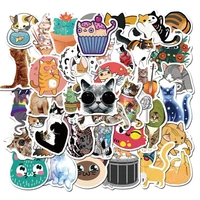 1050pcs cute cat style cartoon kitten stickers for computer phone laptop skateboard fridge bicycle pvc waterproof decal sticker