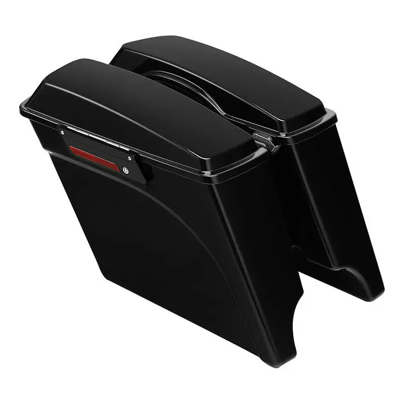 

Motorcycle 5" Stretched Extended Hard Saddlebags For Harley Touring Street Glide Electra Glide Road King Road Glide 1993-2013 12