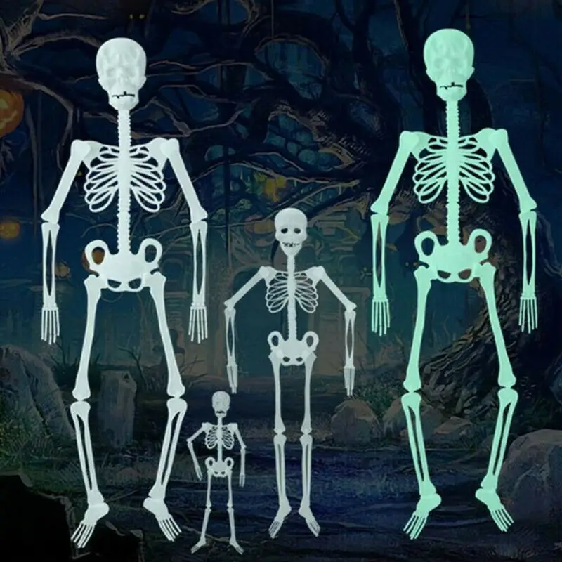 Реквизит для Хэллоуина с принтом человеческий череп Световой Полный Размеры