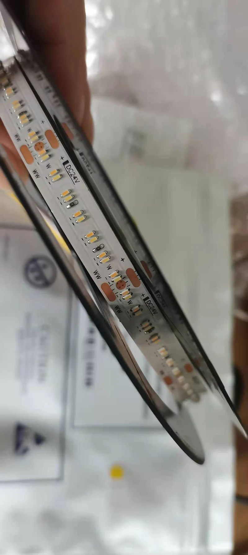 Cri95 регулируемая светодиодная лента CCT 1808 SMD DC24V 364Led/m 2700K + 6000K Светодиодная гибкая