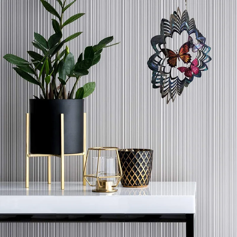 Home Garden 12Inch 3D Hanging Wind Stainless Steel Kinetic Spinning Decoration For Patio Balcony Yard Decor | Дом и сад