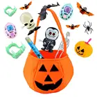 Игрушечная коробка на Хэллоуин, таинственная коробка, реквизит для Хэллоуина, подарок для детей, череп, Декор, Зубы вампира, летучая мышь, хитрая игрушка