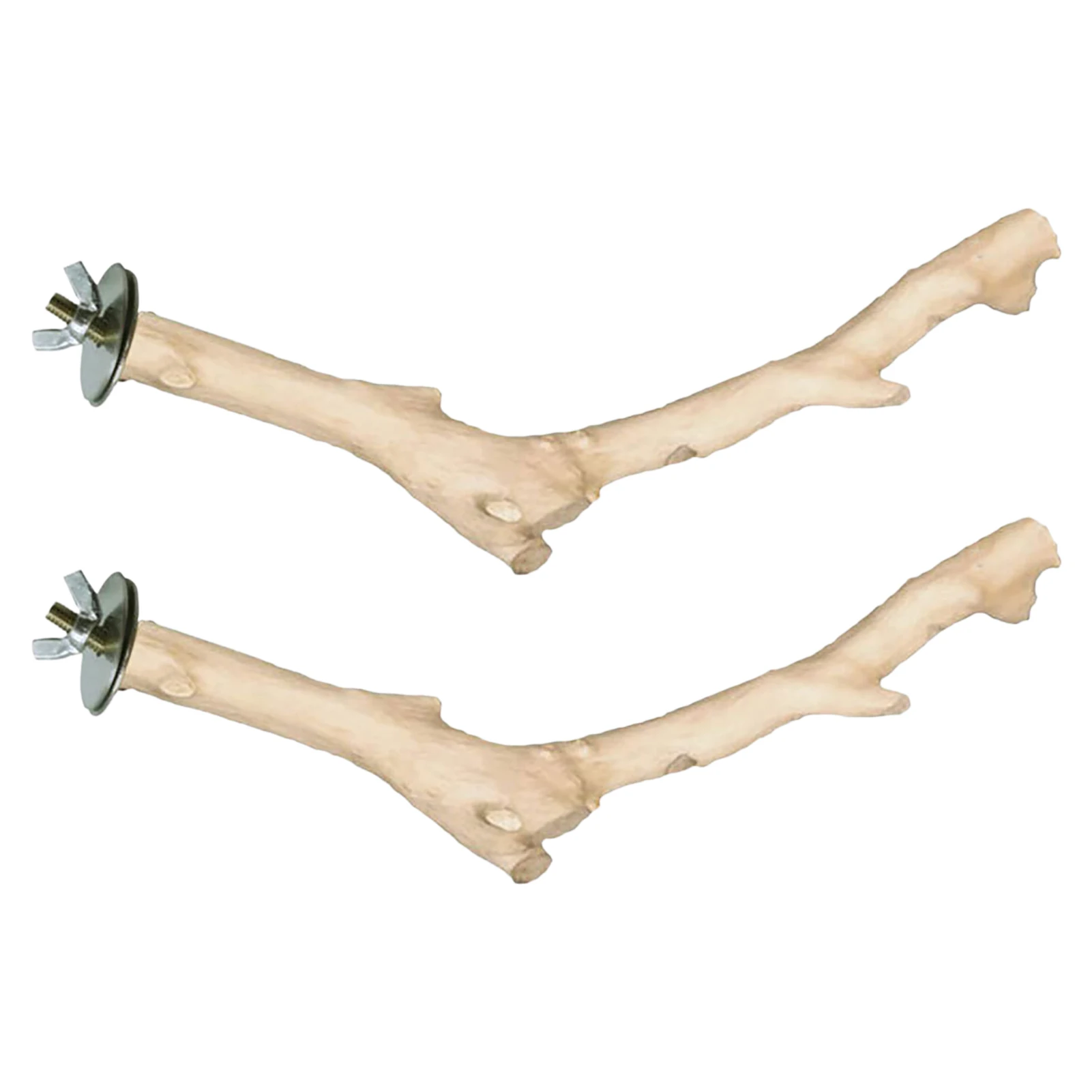 

Birds Stand Toy Pet Parrot Bird Standing Stick Wood Pole Parrot Perches Natural Wood Perch Toy Grinding Toy Bird Cage Accessory