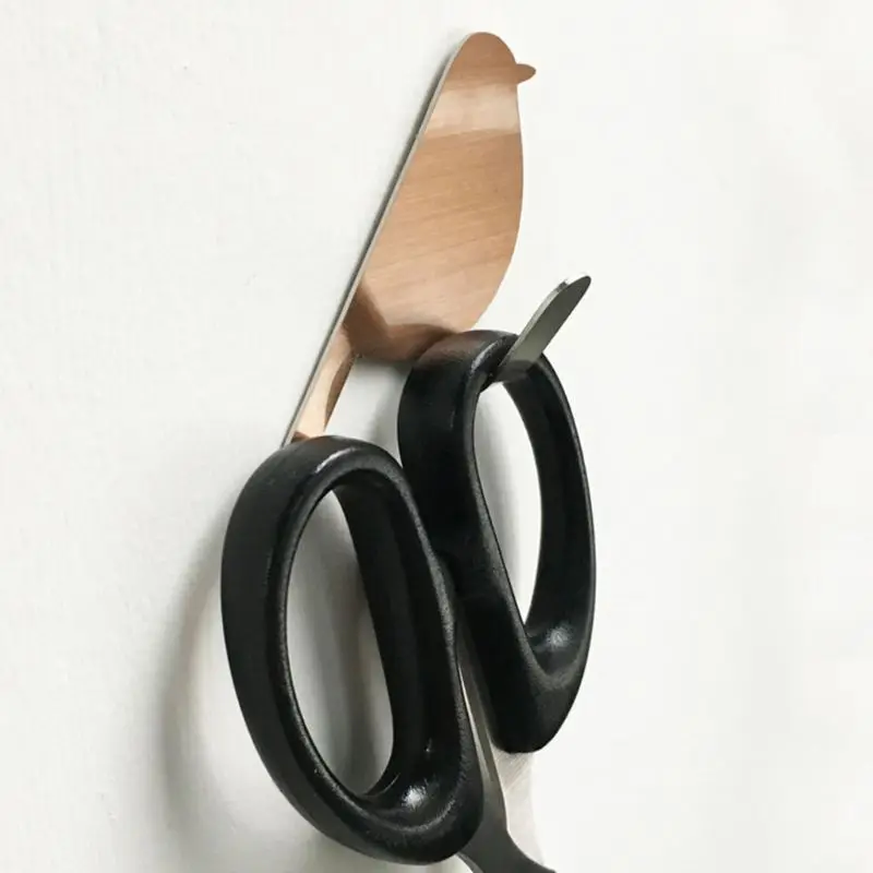 

2Pcs Vintage Bird Shaped Refrigerator Hooks Free Punching Hooks No Trace Back Door Hooks Key Hanging Kitchen Bathroom Hook