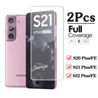 Закаленное стекло для Samsung S21 S20 S22 Plus, защитная пленка для экрана Samsung Galaxy S 21Plus 20FE S22, 2 шт.