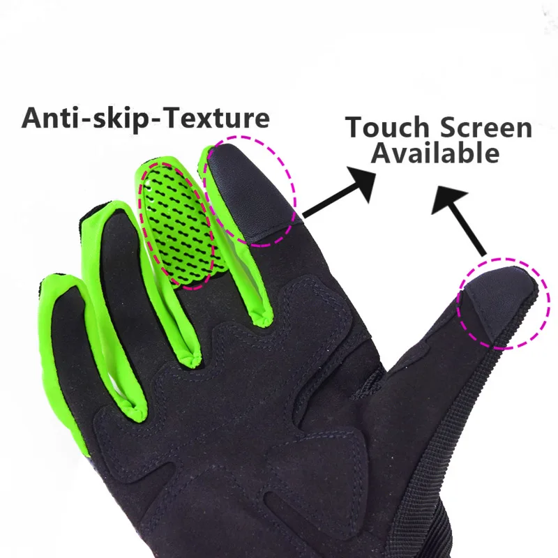 Перчатки для езды на мотоцикле мужчин уличные спортивные митенки велосипеде