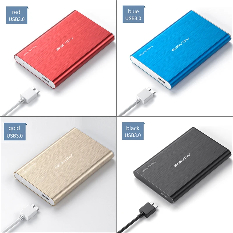 Внешний жесткий диск ACASIS 80 1000 ГБ USB 2 5 устройства для хранения высокоскоростных
