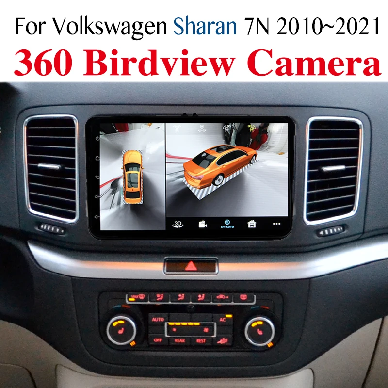 

For Volkswagen VW Sharan 7N 2010~2021 Car Multimedia GPS Audio Radio Navigation NAVI Player Built-in CarPlay 360 BirdView