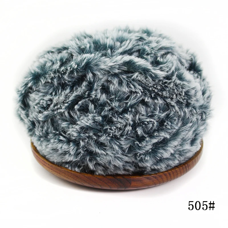 505 Jingxing OEKO TEX качество, ручное вязание, меховая пряжа 50 г/шт., очень мягкая теплая пряжа, Детская Пряжа - Цвет: 505