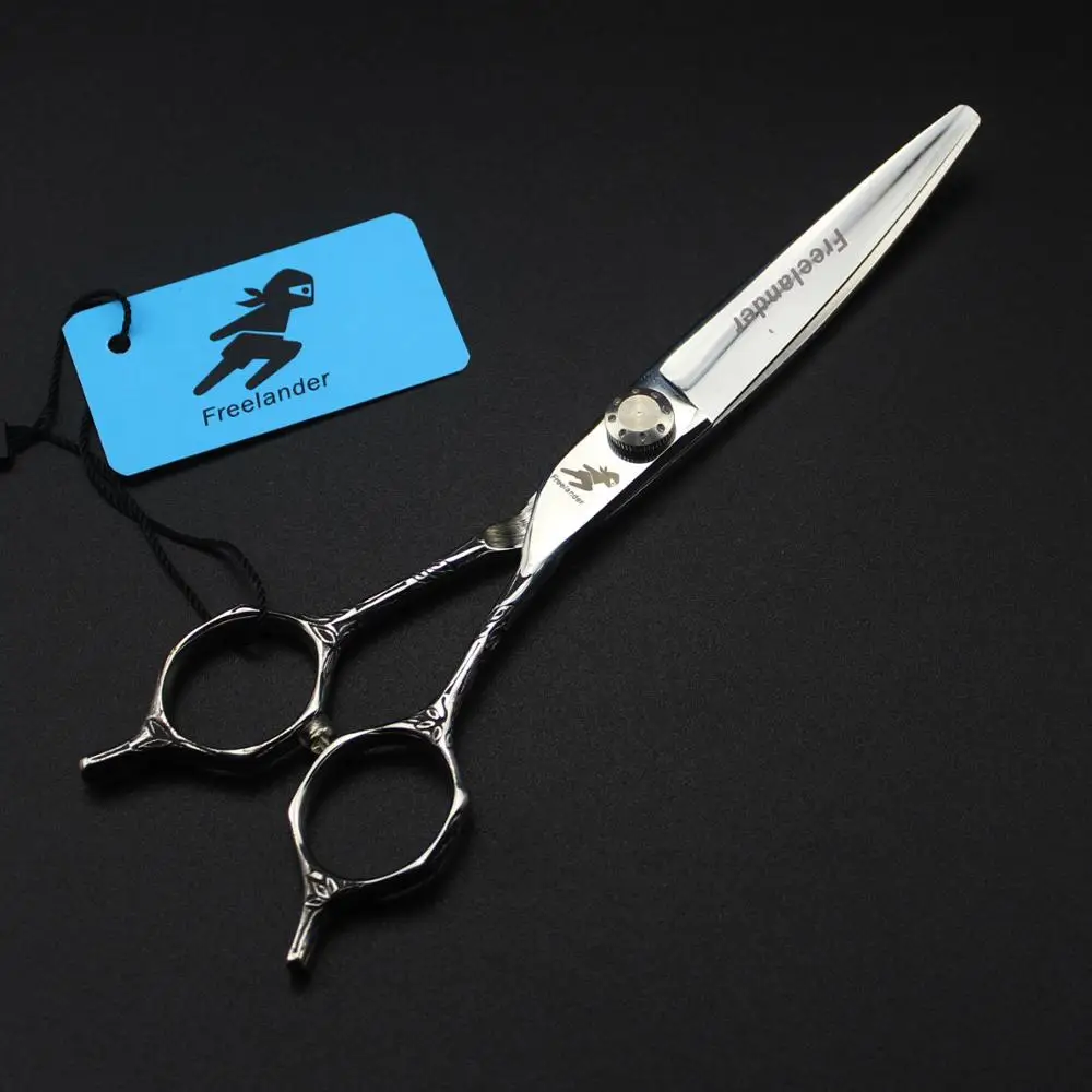 6 0 дюймовые японские ножницы Freelander для филировки изогнутые ножницы|Ножницы