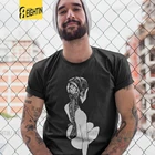 Футболка Junji Ito с аниме жутким манга, японские милые футболки с ужасами и кавайными девушками, мужские топы для вечерние, Винтажная футболка с круглым вырезом, хлопковая футболка