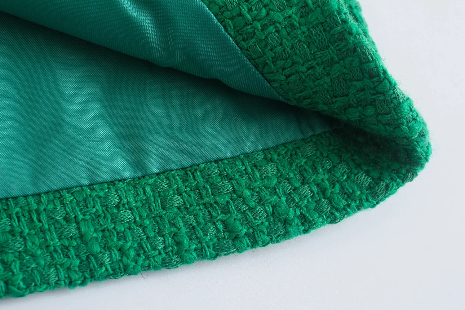 Женская короткая шерстяная юбка зеленая в европейском и американском стиле 2021 1881