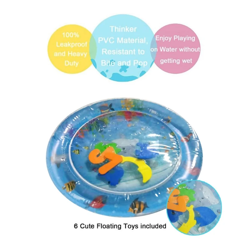 

DXAD 1PC Inflatable Water Play Mat Outdoor & Indoor Beach Game Water Play Accessories