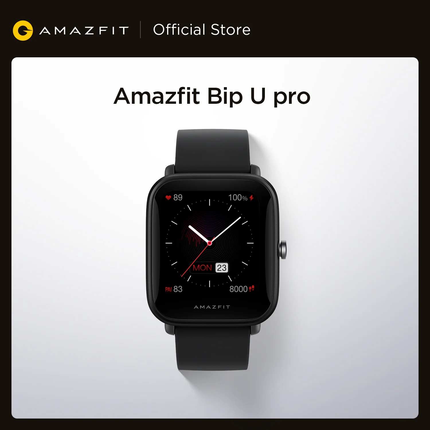 Amazfit Bip U Pro GPS Smartwatch Color Screen 31g 5 ATM Water-resistance 60+ Sports Mode Smart Watch for Android